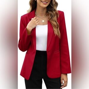 SUCOLAN Red One Button Blazer. 2XL. NWT.